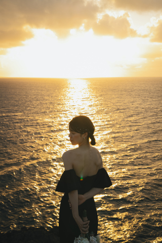 【クリフトップフォト】ブラックドレスでシックに【ドレスお持ち込み無料】