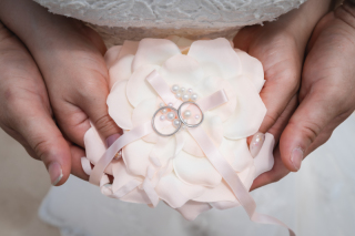 【リングピローお持込み】指輪交換シーン♪