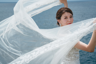 【クリフトップフォト】ダイナミックな崖でロングヴェールショット！