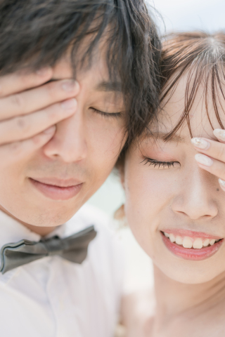 【ビーチフォト】アーティスト写真のようにお顔のアップで♪