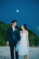 サンセットの後の夜の月☽