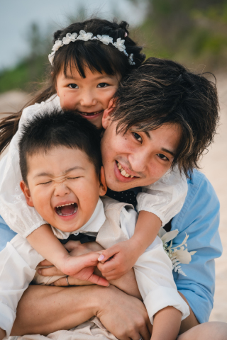 ファミリーフォトを兼ねたウェディングフォト!