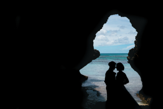 ビーチの洞窟フォト！