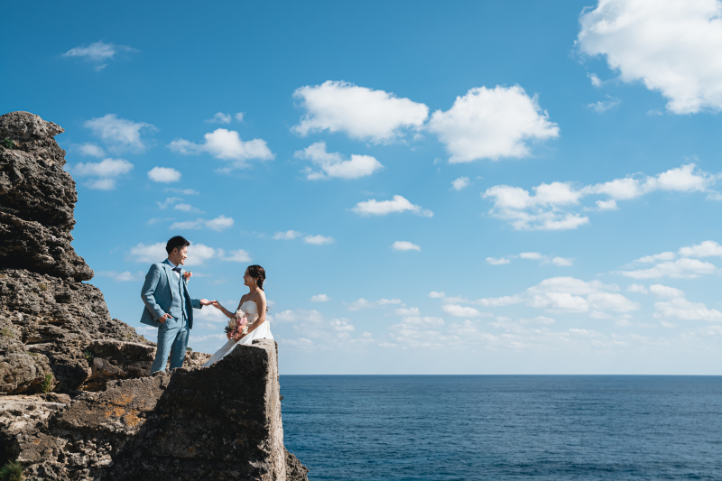 青空ビーチ&クリフトップで非日常感を♪