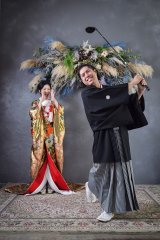 和装も遊び心も!ふたりらしさ全開の前撮りフォト