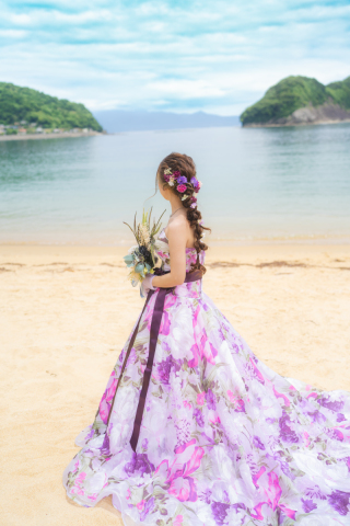 パープルドレス