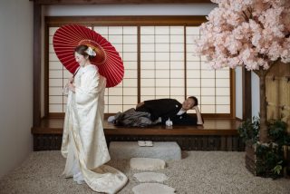 和装フォトって、堅苦しくない！ふたりらしさ満開の撮影日❀