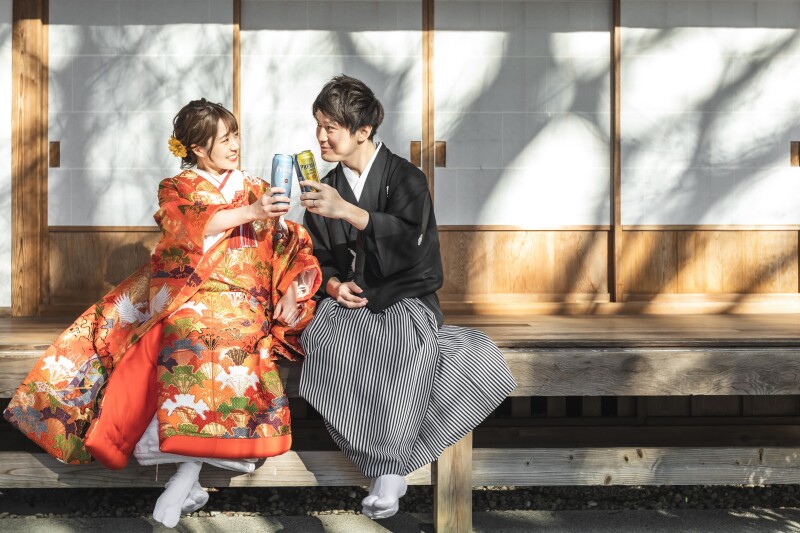 縁側でのお写真