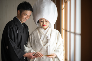 白無垢＆綿帽子の撮影