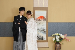 1月のお得な撮影プラン ~和装とドレス両方着て撮影~