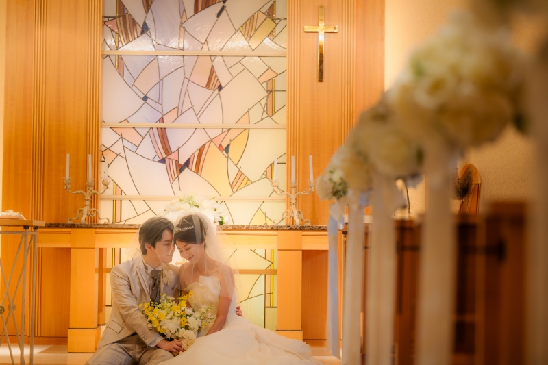 教会で写真だけの結婚式（フォトウエディング）のプラン登場♪