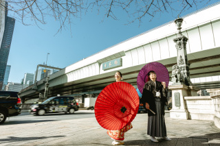 NEW 桜の時期限定プラン 日本橋周遊+桜通り