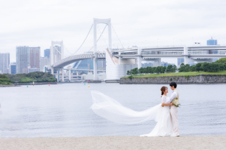 お台場海浜公園での撮影