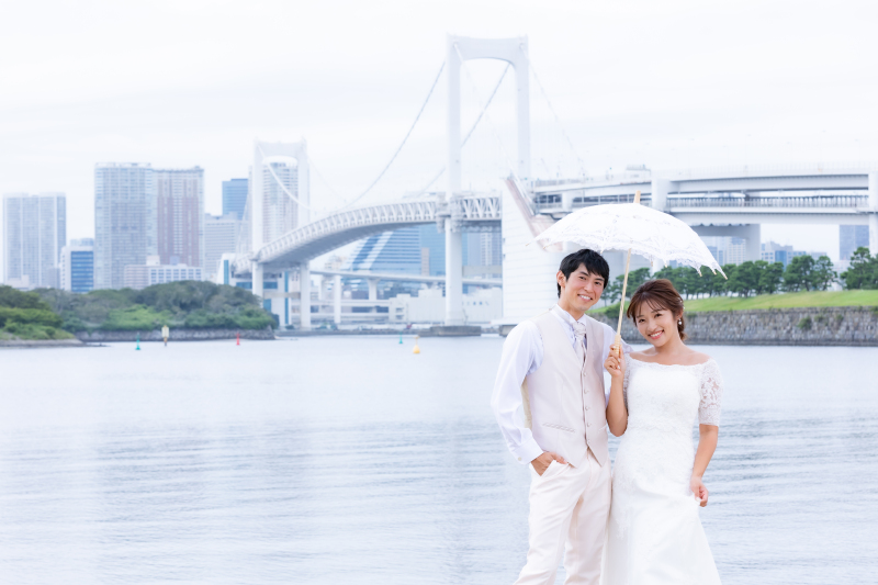 お台場海浜公園での撮影
