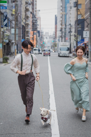 ワンちゃんも一緒に★街ぶらお散歩フォト