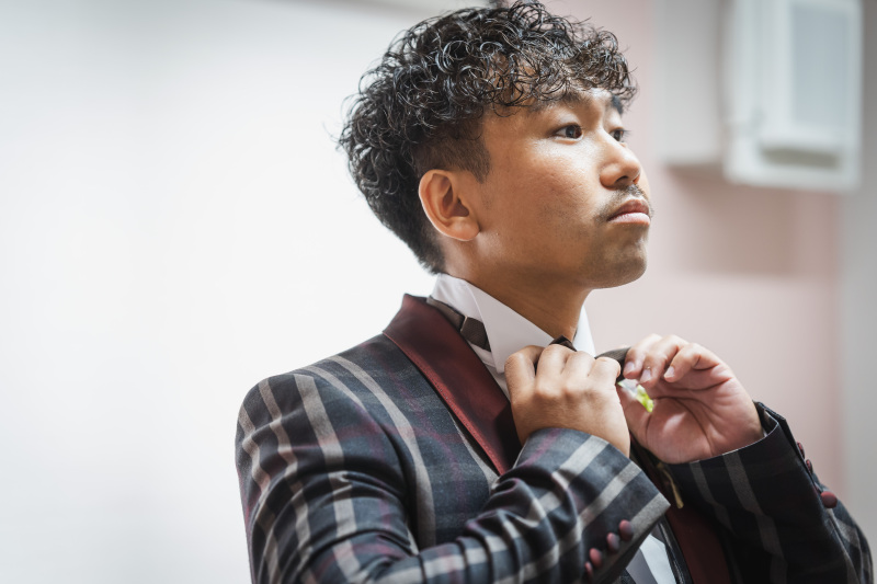 新郎様のお衣裳&ヘアメイクもおまかせ下さい!
