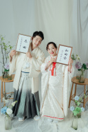 【フォトレポート】ロケのあとはスタジオで和装フォト