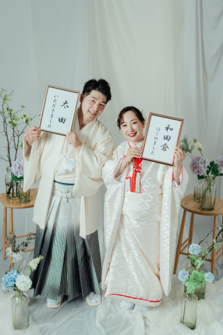 【フォトレポート】ロケのあとはスタジオで和装フォト