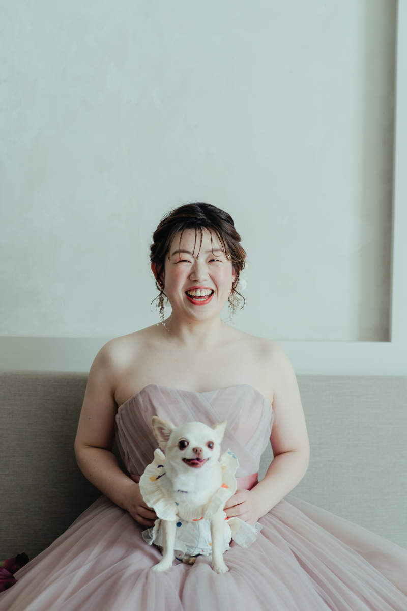 【フォトレポート】ワンちゃんと一緒にスタジオフォト