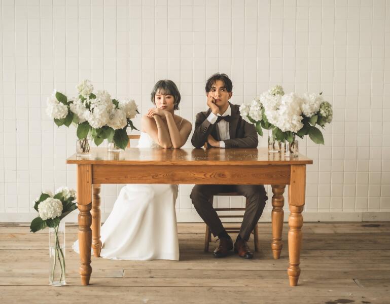 お花アレンジがかわいい