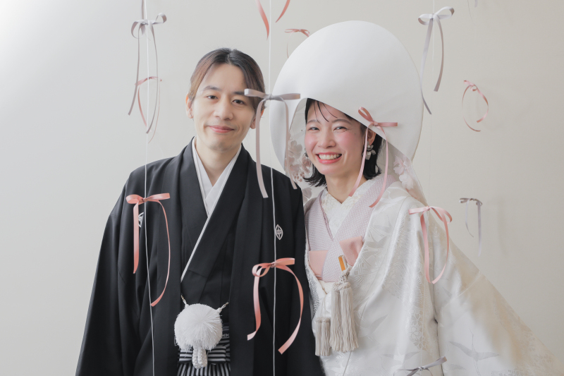魅力を引き立てる！リボンやお花で彩る綿帽子