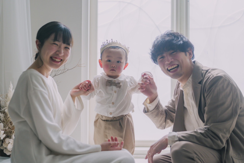 お子様と一緒に楽しむファミリーフォトも大歓迎です