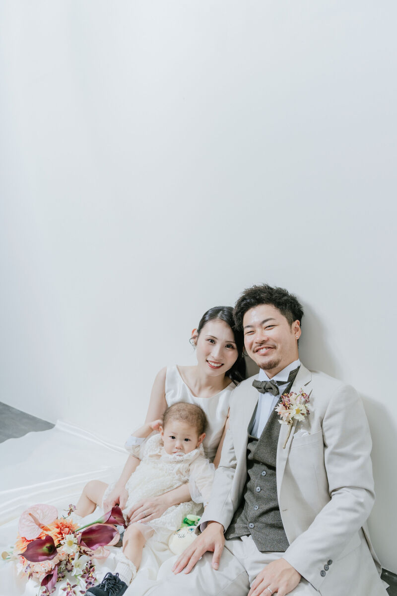 “ふたりらしさ”も “家族らしさ”も残せるスタジオフォト