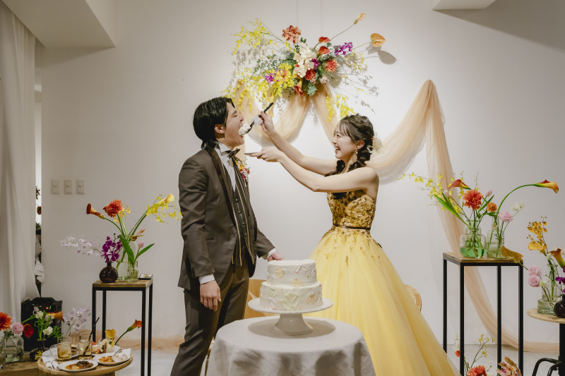 この季節にしか撮れない、透明感あふれる春カラードレス