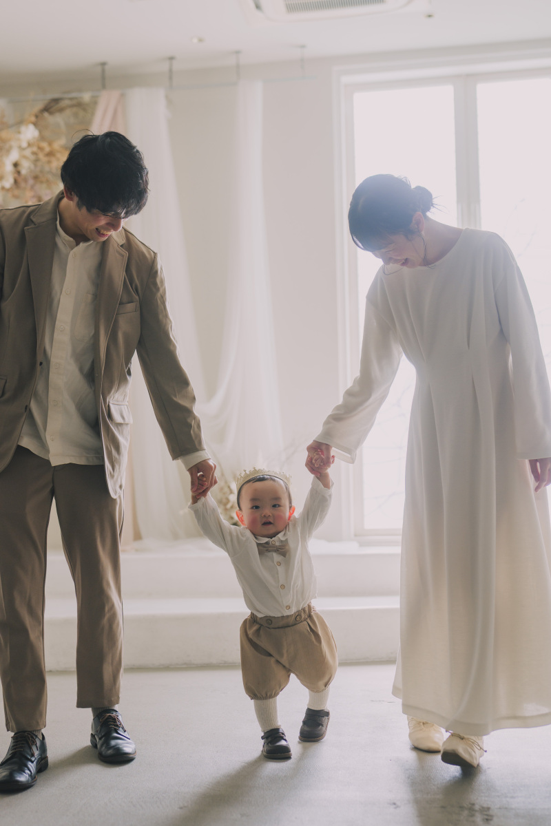 お子様と一緒に楽しむファミリーフォトも大歓迎です