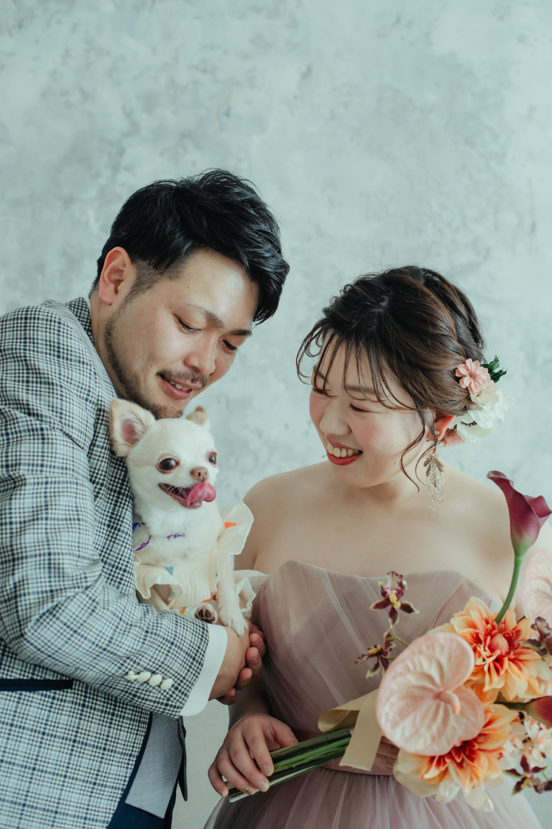 【フォトレポート】ワンちゃんと一緒にスタジオフォト