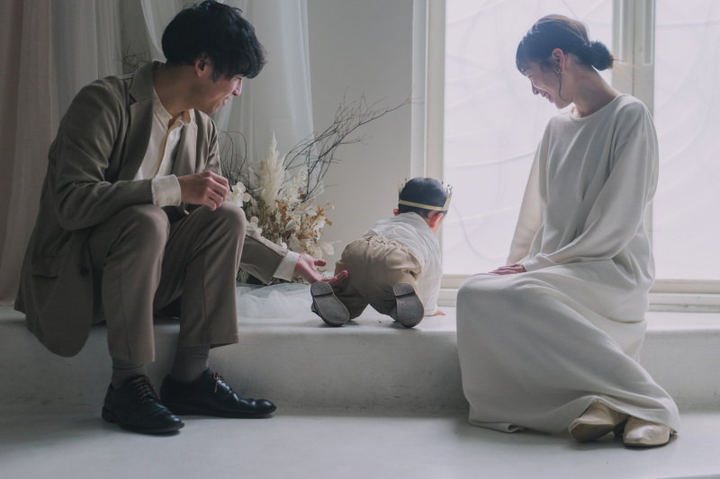 お子様と一緒に楽しむファミリーフォトも大歓迎です