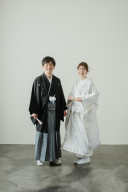 【フォトレポート】白無垢&黒紋付でスタジオフォト
