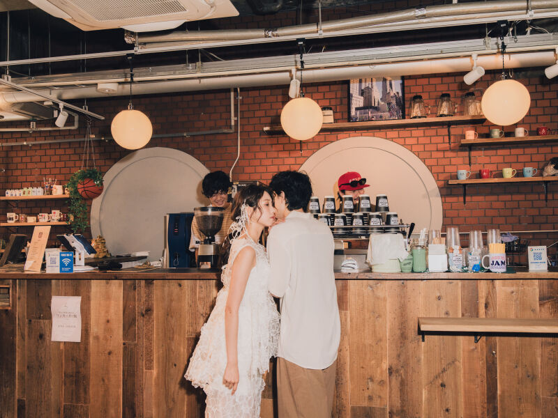 カフェ撮影もできる街ロケ