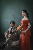 【フォトレポート】テラコッタドレスでスタジオフォト