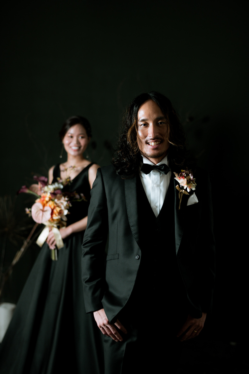 【フォトレポート】ヘアメイクがおしゃれ!洋装2着スタジオフォト