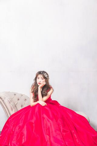 カラードレスでの撮影もぜひ★