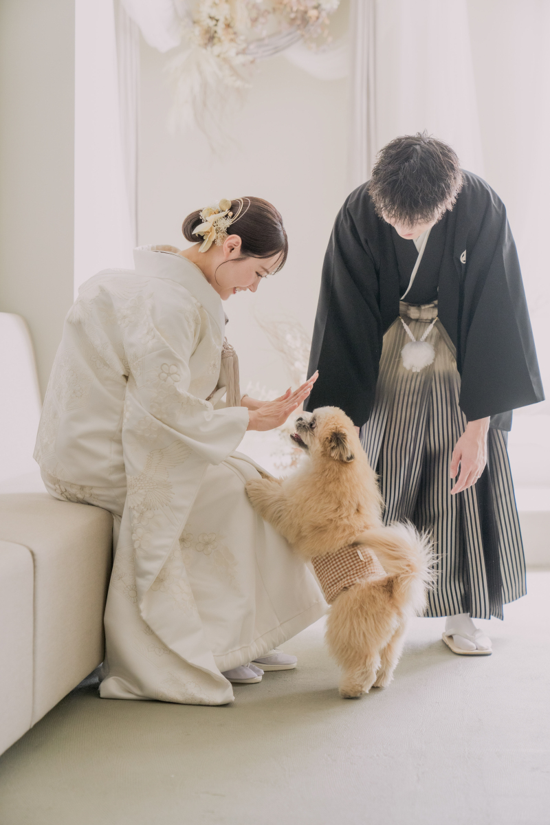 ペットと一緒に叶える♡大切なウェディングフォト