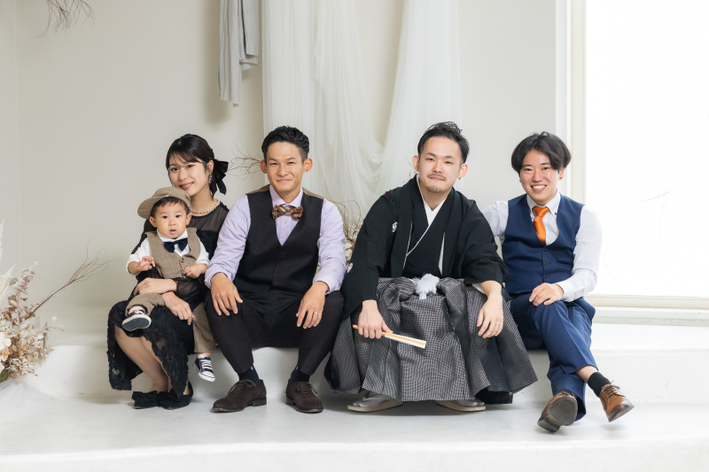 家族と一緒に叶えるウェディングフォト◎