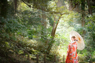 ２月の成田山公園