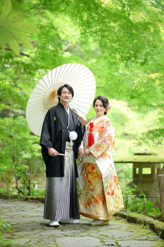 色打掛でロケーション