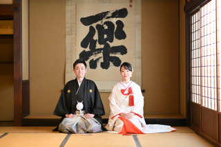 赤の裏地の白無垢♪