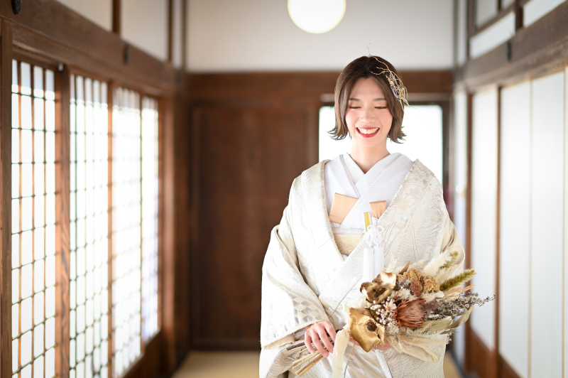 想いの込められた和装の柄。