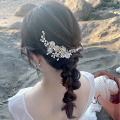 海岸フォトでの人気ヘアスタイル【玉ねぎヘア】