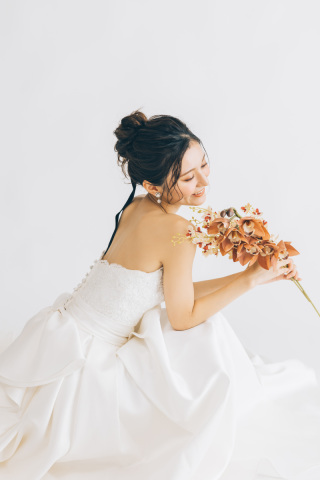 かわいいブーケを使って撮影しませんか？