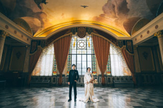 お洒落にかっこよく！和洋折衷コーデで公会堂撮影♪