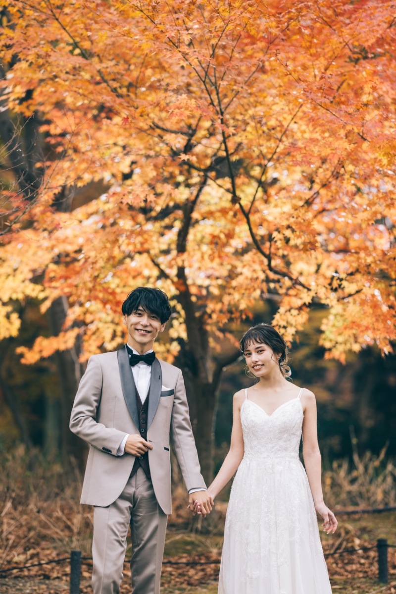 紅葉 洋装ロケーション撮影地♪