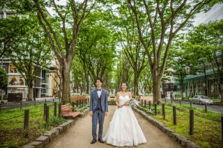 杜の都・仙台らしさを感じるロケ地、定禅寺通りで前撮りを。