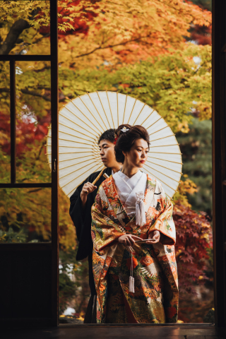 まだ夏だけど…秋の紅葉和装前撮りはもう予約可能です！