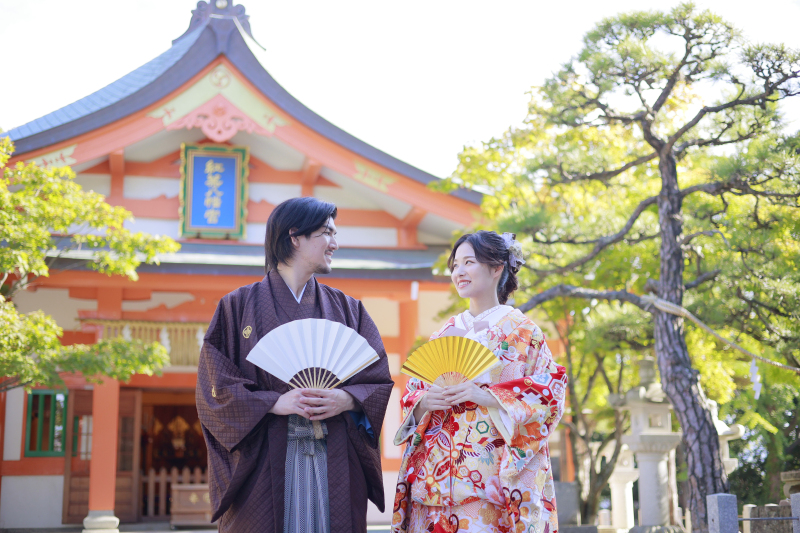 『紅葉八幡宮』和装ロケ☆
