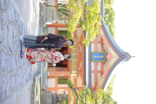 『紅葉八幡宮』和装ロケ☆